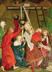 Die Kreuzabnahme, vom Altarbild der Dominikaner, ca. 1470-80
